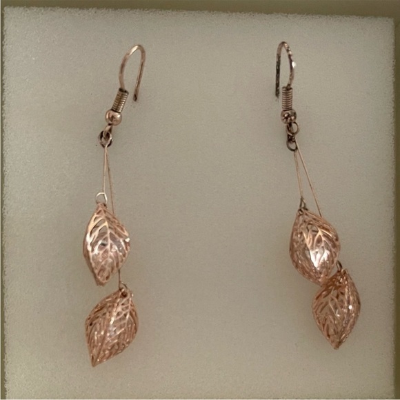 Swarovski Rose Gold Drop earrings - Picture 4 of 4
